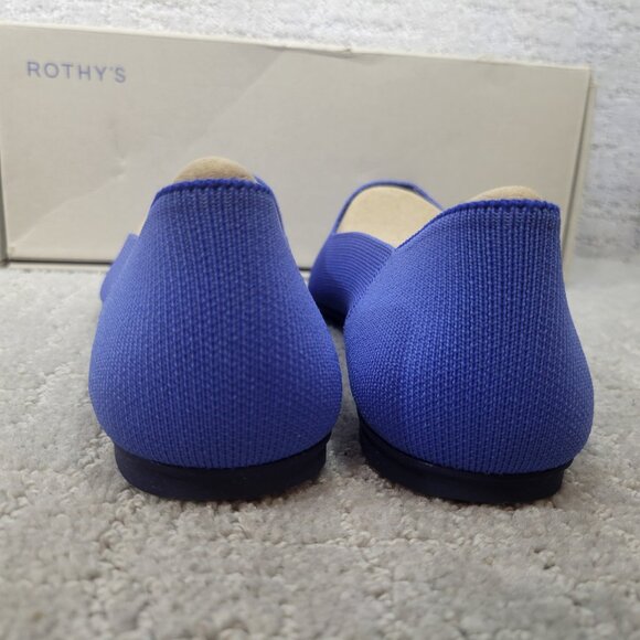 Rothy's The Loafer Cornflower Blue Slip On Round Toe Shoes Womens Size US 9,10 - Picture 4 of 10